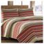 Yakima Valley Twin Reversible Cotton Quilt Set in Multi Red