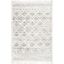 Beige Moroccan Lattice Tassel 3' x 5' Synthetic Area Rug