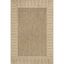 Casual Elegance Light Brown Stripe Indoor/Outdoor Square Rug