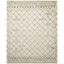 Ivory & Green Hand-Tufted Wool Shag Area Rug 10' x 14'