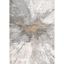 Silver Abstract Rectangular Synthetic Area Rug