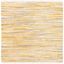 Handwoven Square Cotton Area Rug in Gold and Multicolor Stripes - 6x6 ft