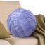 Very Peri Faux Fur 10" Round Throw Pillow