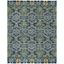 Handmade Tufted Wool Floral Blue 9' x 12' Area Rug