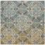 Gray and Ivory High Pile Synthetic Area Rug