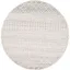 Elegance Gray Round 5'3" Synthetic Easy-Care Rug