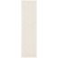 Ivory Geometric Flat Woven Wool Runner Rug, 2' x 12'