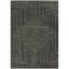 Luxurious Handmade Charcoal Geometric Synthetic Area Rug