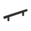 Matte Black Steel Cabinet Drawer Pull with Mounting Hardware