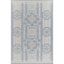 Blue Geometric Tufted Synthetic Indoor/Outdoor Rug 2' x 3'