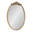Arendahl Baroque-Inspired Gold Oval Wall Mirror, 27.5"