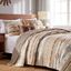 Full Reversible Bohemian Microfiber Quilt Set in Brown