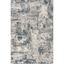 Abstract Gray Reversible Synthetic 8' x 10' Easy-Care Area Rug