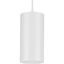 White Aluminum Cylinder 12" Outdoor Hanging Pendant Light