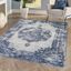 Ivory Synthetic Reversible Rectangular 4' x 6' Area Rug