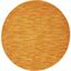 Sunburst Orange 8' Round Synthetic Outdoor Rug