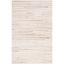 Beige and Ivory Handwoven Wool Shag Area Rug 3' x 5'