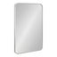 Zayda Sleek Silver Aluminum 20"x30" Minimalist Wall Mirror