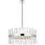 Serephina 25" Chrome Crystal Round Pendant Light