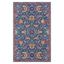 Blue Handmade Wool Tufted Floral 5' x 8' Rug