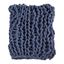 Navy Blue 50 x 60 in. Chunky Knit Cozy Throw Blanket