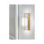 Aged Brass Dimmable LED Wall Sconce with Acrylic Shade