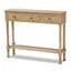 Oak Brown 3-Drawer Wood Entryway Console Table