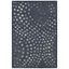 Dark Grey Hand-Tufted Wool and Viscose Area Rug, 2'6" x 4'