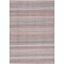 Red and Grey Handmade Flat Weave Wool Area Rug 4' x 6'