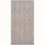 Beige Rectangular Easy-Care Synthetic Area Rug, 31" x 4"