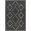 Black Rectangular Synthetic 5' x 7' Stain-Resistant Rug