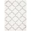 Fontana Gray and Cream 4' x 6' Shag Area Rug