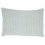 Aqua Woven Line Cotton Polyester Decorative Pillow Cover