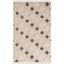 Ivory and Black Hand-Knotted Wool Geometric Area Rug