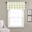 Ivory Ruffled Polyester Rod Pocket Window Valance