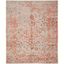 Centennial Gray and Orange Hand-Knotted Floral Wool Rug