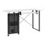 Graphite Black Pivot Sewing Table with Swingout Storage Panel