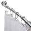 Adjustable Chrome Curved Wall Mounted Shower Rod