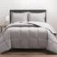 Gray Twin Organic Cotton Down Comforter