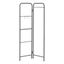 Black Metal Foldable Garment Rack with Hooks