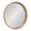 Hutton Natural Wood 35" Round Wall Mirror