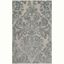 Elegant Ivory and Silver Hand-Tufted Wool Rectangular Rug