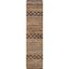 Natural and Black Handwoven Flatweave Tribal Runner Rug