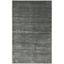 Gray Handmade Rectangular Viscose Area Rug, 8' x 10'