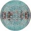 Boho-Chic Monaco Distressed Blue & Multi 5' Round Area Rug