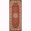 Red and Ivory Floral Safavid Style Circular Area Rug