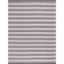 Modern Boho-Chic 6' x 9' Black Stripe Wool-Cotton Rug