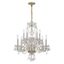 Polished Brass and Crystal 10-Light Traditional Chandelier