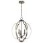 Voleta 16.5" Brushed Nickel 3-Light Traditional Pendant