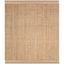 Handwoven Natural Jute 9' Square Area Rug